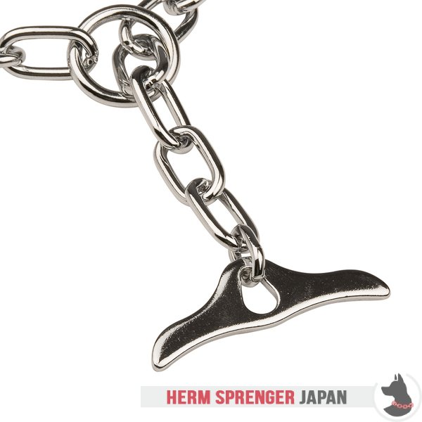 "Comfy Hold" クロムめっき鋼製チョークチェーン　中型リンクとトグル付き - 3.4 mm