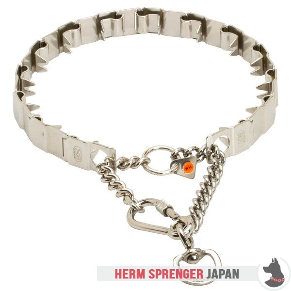 "Touch of Tame" ステンレス鋼製ネックテックカラー 犬のスポーツ用　60 cm