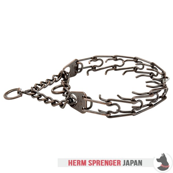 "Antique Treasure" 銅めっき鋼のピンチカラー　中心部のプレート、回り継ぎ手と組み立てチェーン付き　(4 mm x 63 cm)