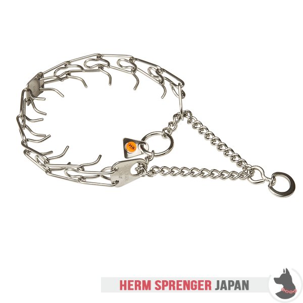 "Training Profy" 回り継ぎ手付きステンレススチール製ピンチ首輪（2.25 mm x 40.6 cm）