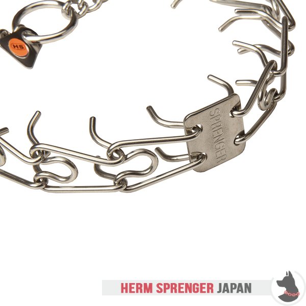 "Training Profy" 回り継ぎ手付きステンレススチール製ピンチ首輪（2.25 mm x 40.6 cm）