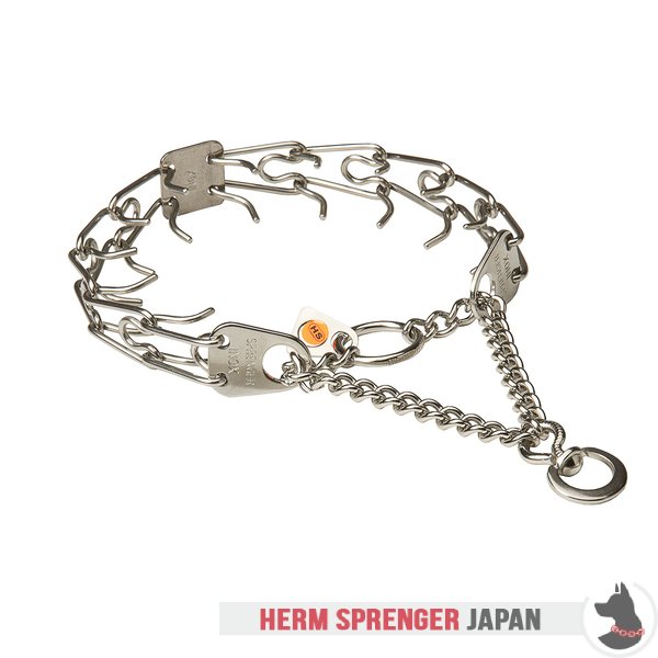 "Training Profy" 回り継ぎ手付きステンレススチール製ピンチ首輪（2.25 mm x 40.6 cm）