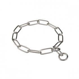 "Fur Paparazzi" Chrome Plated Long Link Chain Collar - 4.0 mm