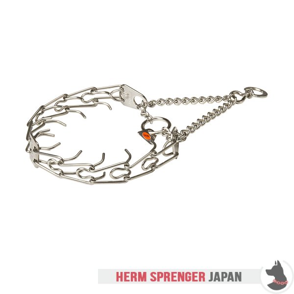 "Training Profy" 回り継ぎ手付きステンレススチール製ピンチ首輪（2.25 mm x 40.6 cm）
