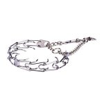 "Silver Hook" ステンレス鋼製犬用ピンチ首輪　回り継ぎ手とクイックリリーススナップフック付き　3.2 mm x 58.4 cm