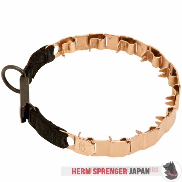 "The Golden Boy" クロガン製スポーツのネックテック犬用首輪　48 cm