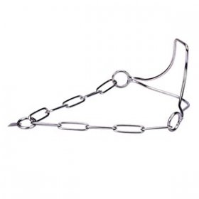 "Heads-Up" ステンレス・スチールのドッグショー用首輪　犬の顎掛け付き　3.0 mm