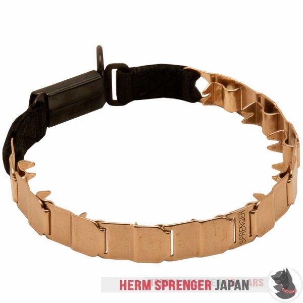 "The Golden Boy" クロガン製スポーツのネックテック犬用首輪　48 cm