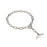 "Comfy Hold" Chrome Plated Medium Sized Link Chain Collar with Toggle - 3.4 mm