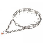 犬のトレーニング用スパイク首輪　クロムメッキ鋼製　2.25mm