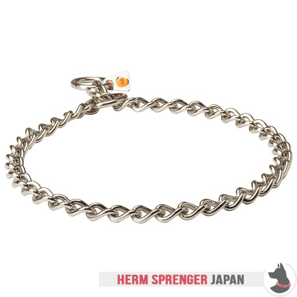 "No Issues" ステンレススチール製ショットリンクのチェーンカラー　丸型チェーン - 3.0 mm