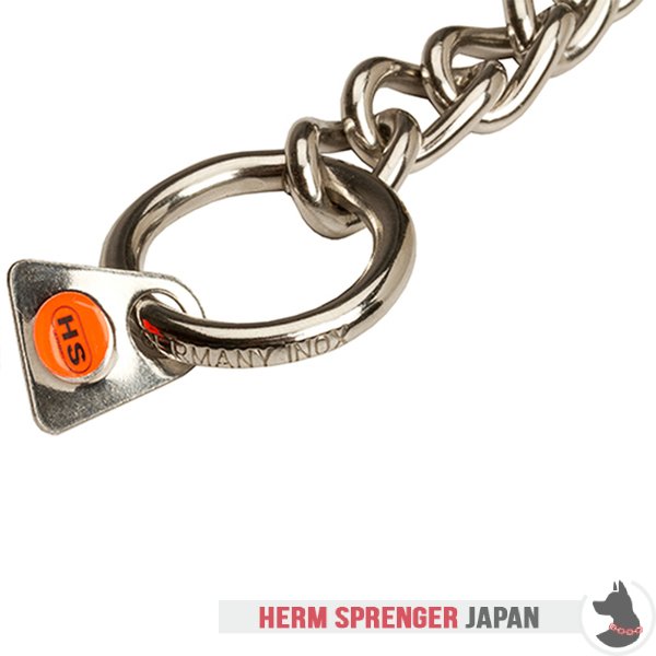 "No Issues" ステンレススチール製ショットリンクのチェーンカラー　丸型チェーン - 3.0 mm