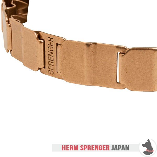 "The Golden Boy" クロガン製スポーツのネックテック犬用首輪　48 cm