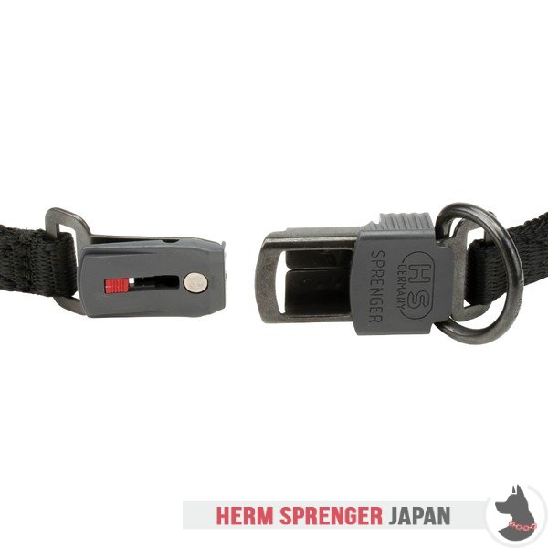 "Comfy Wear" クロガンの犬用ピンチ首輪　中心部プレートとクリック・ロック・バックル付き (2.25 mm x 40.6 cm)