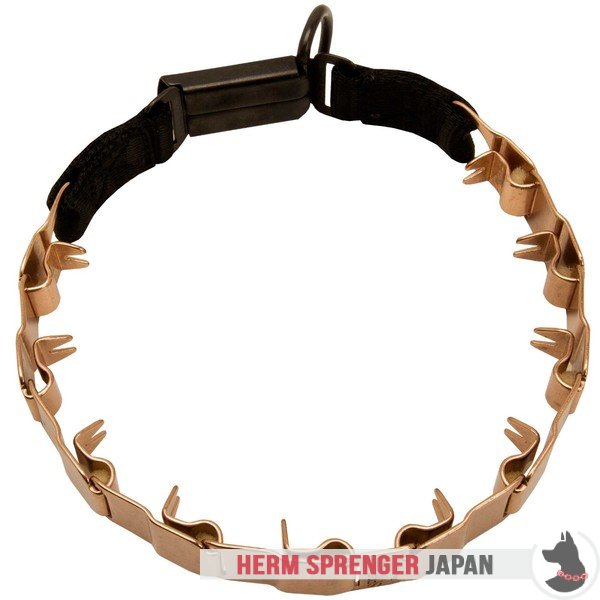 "The Golden Boy" クロガン製スポーツのネックテック犬用首輪　48 cm