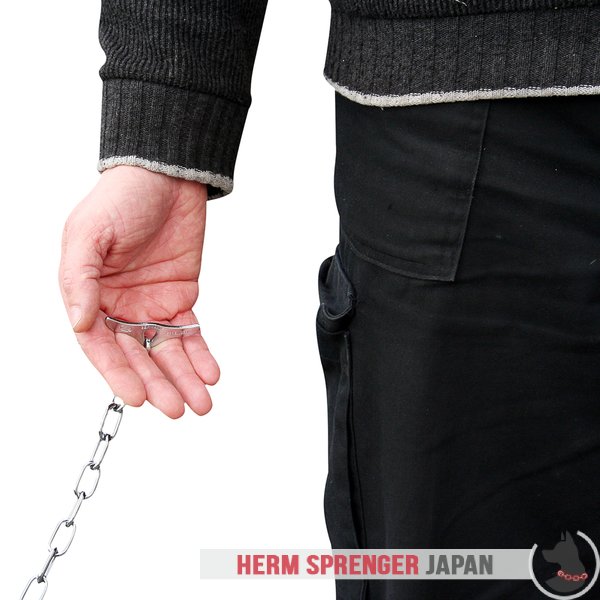 "Comfy Hold" クロムめっき鋼製チョークチェーン　中型リンクとトグル付き - 3.4 mm