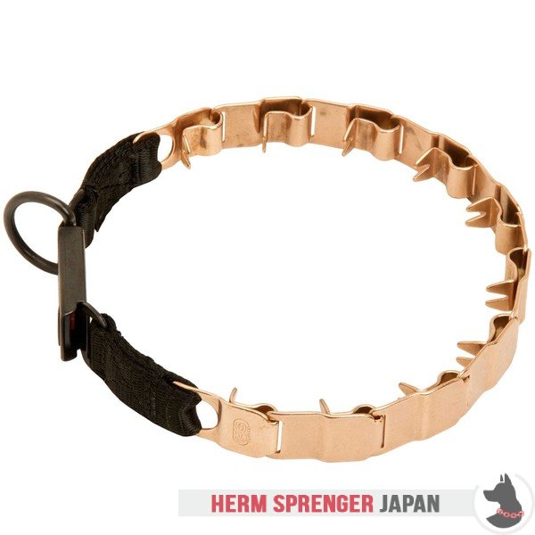 "The Golden Boy" クロガン製スポーツのネックテック犬用首輪　48 cm