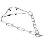 "Attention Concentrator" Stainless Steel Dog Show Collar with Plastic Capped Prongs - 3.0 mm