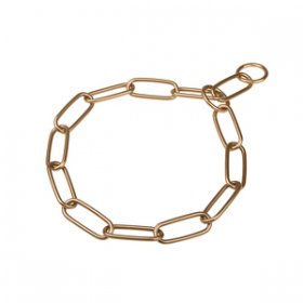 "Spirit of Obedience" Curogan Long Link Chain Collar with Fur Saving Chain - 4.0 mm
