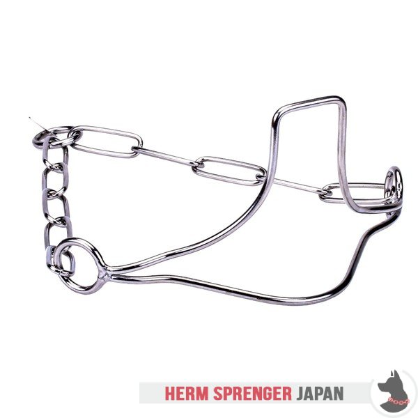 "Heads-Up" ステンレス・スチールのドッグショー用首輪　犬の顎掛け付き　3.0 mm